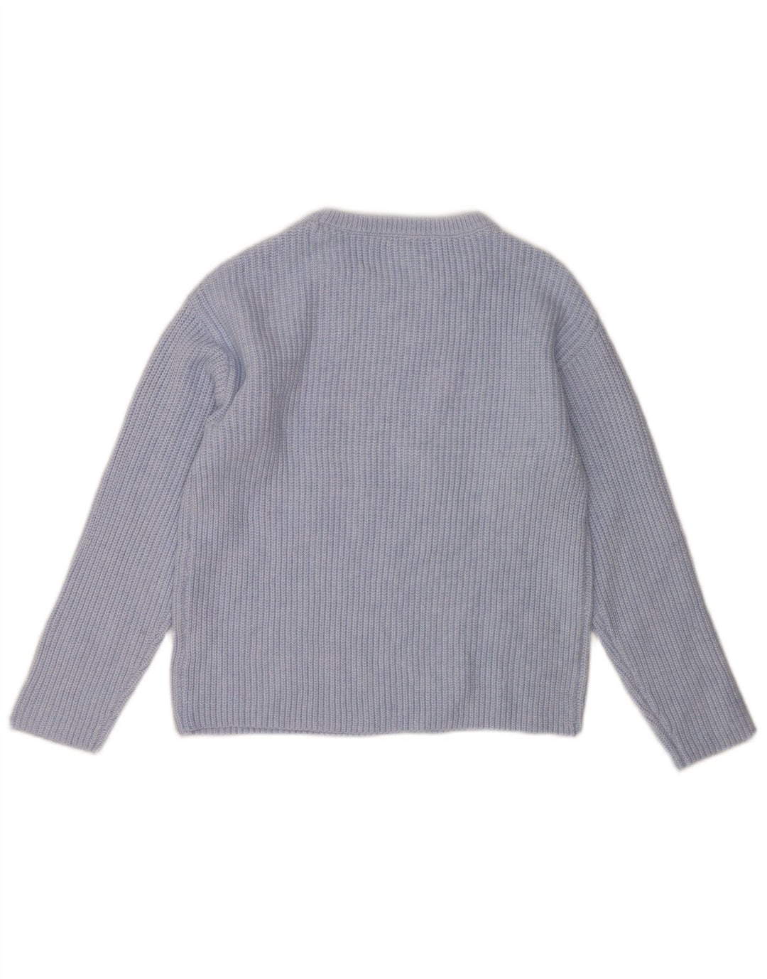 Suéter feminino Marks & Spencer com gola canoa e poliéster azul pequeno Reino Unido 10