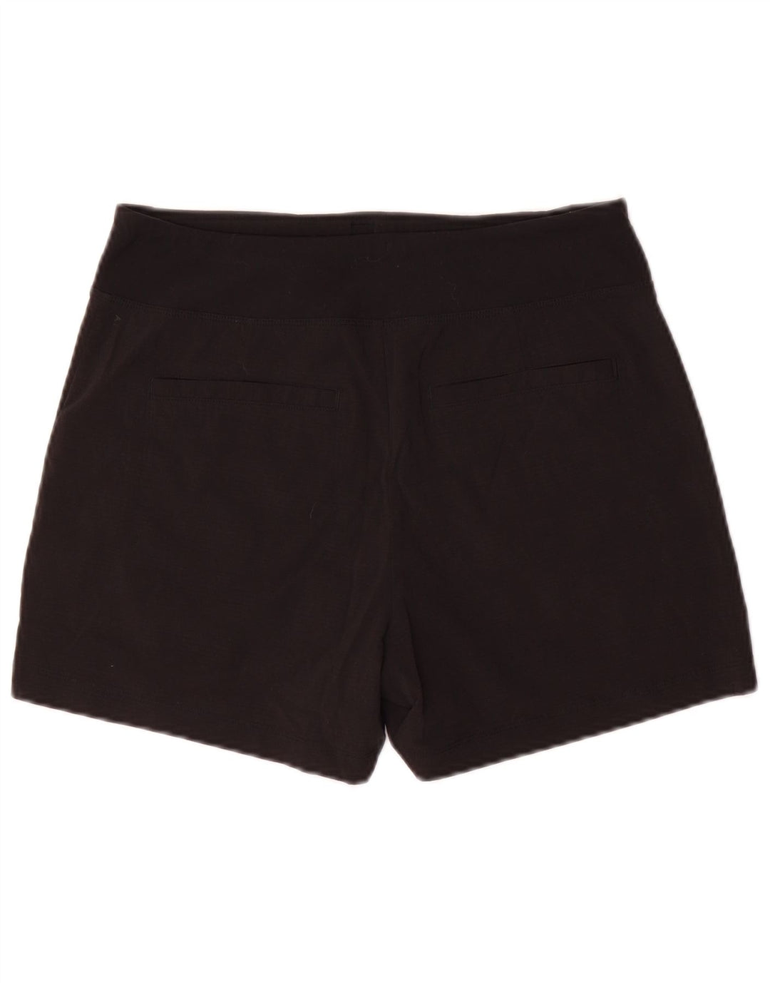 Shorts esportivos femininos Athleta US 6 médio preto nylon