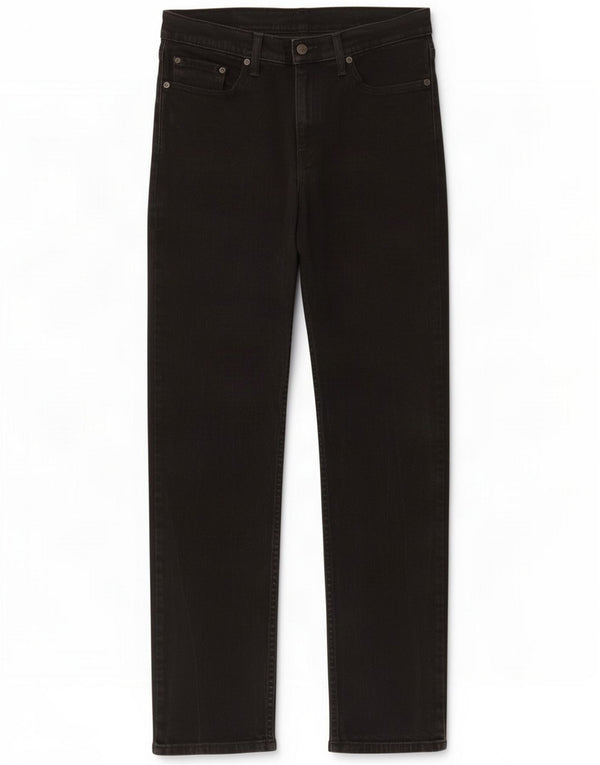 Levi's Mens Straight Jeans W32 L32 Algodão Preto