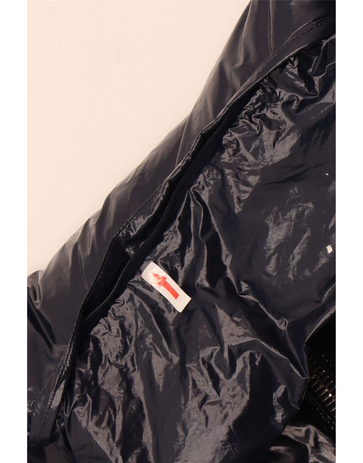 Casaco acolchoado feminino Dkny UK 18 XL azul marinho nylon