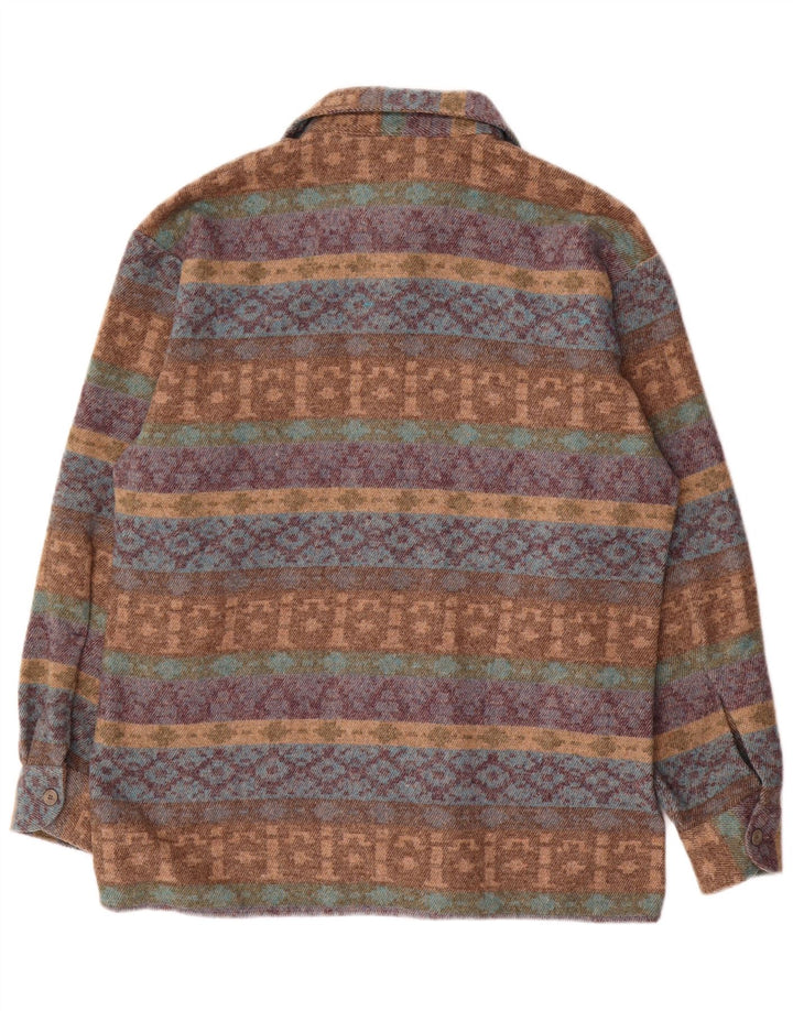 Camisa masculina de flanela Club D'Amingo tamanho 38/40 médio multicolorido Fair Isle