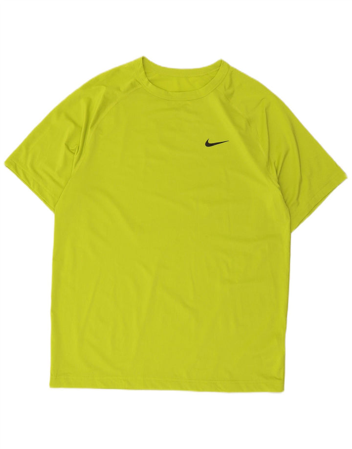 Camiseta masculina Nike Dri Fit Top poliéster verde médio