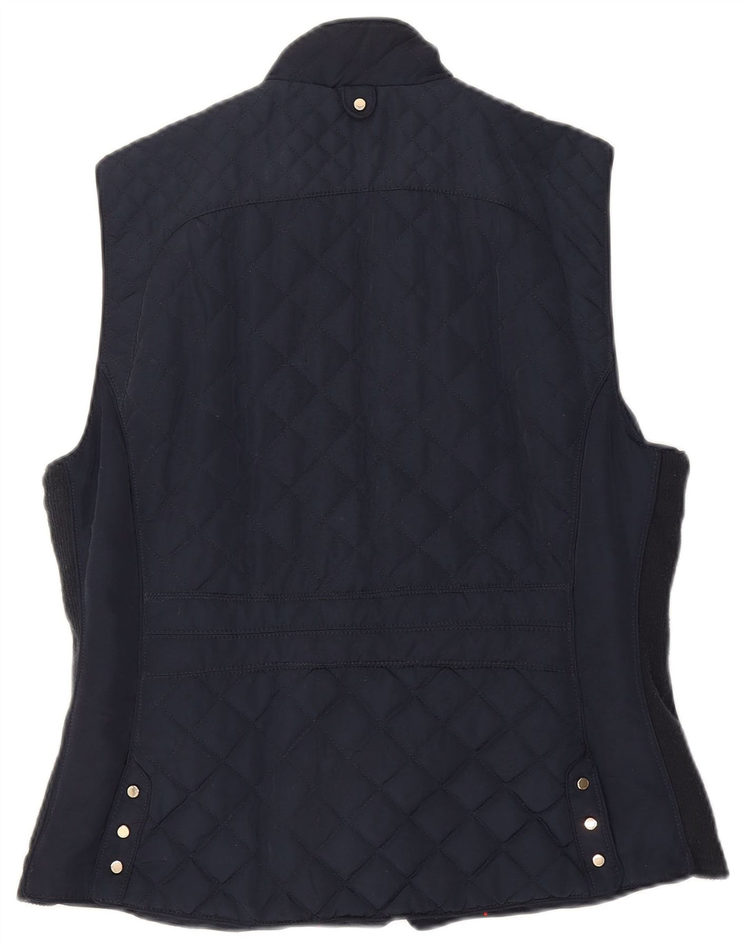 Colete acolchoado feminino Zara UK 18 XL azul marinho poliéster