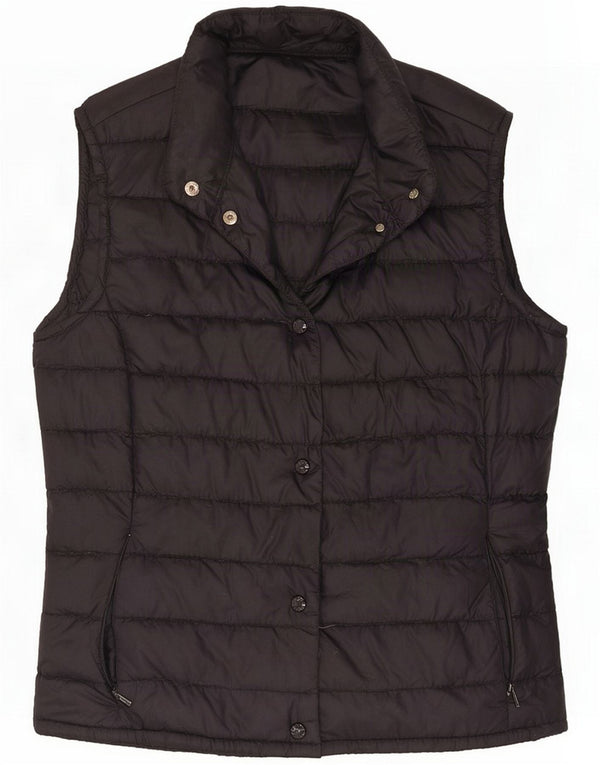 Moncler Colete acolchoado feminino tamanho 2 preto médio