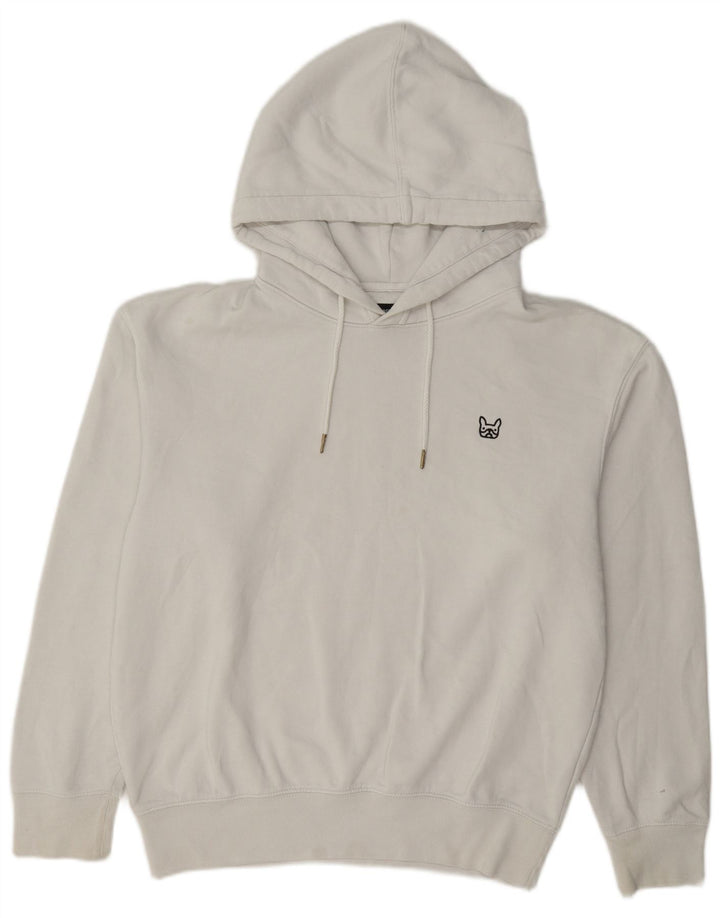 Jack & Jones Mens Hoodie Jumper Médio Algodão Branco