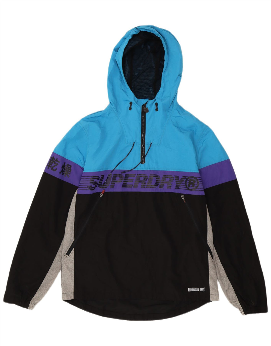 Jaqueta de chuva masculina Superdry pulôver UK 42 XL multicolorido Colourblock