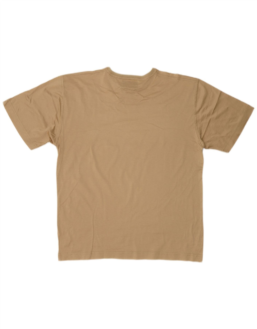 Camiseta masculina VINTAGE Top IT 52 grande algodão bege