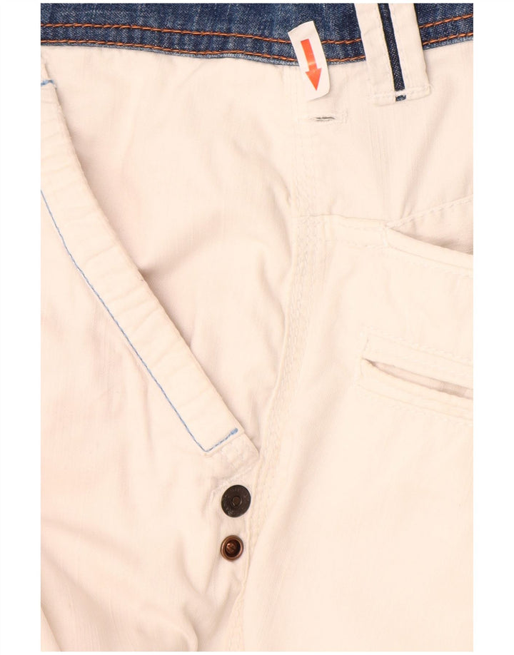 Napapijri Mens Graphic Cargo Shorts IT 46 Pequeno W30 Branco