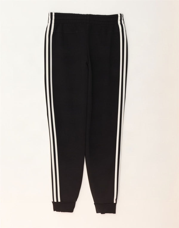Adidas Womens Tracksuit Calças Joggers UK 12/14 Médio Algodão Preto