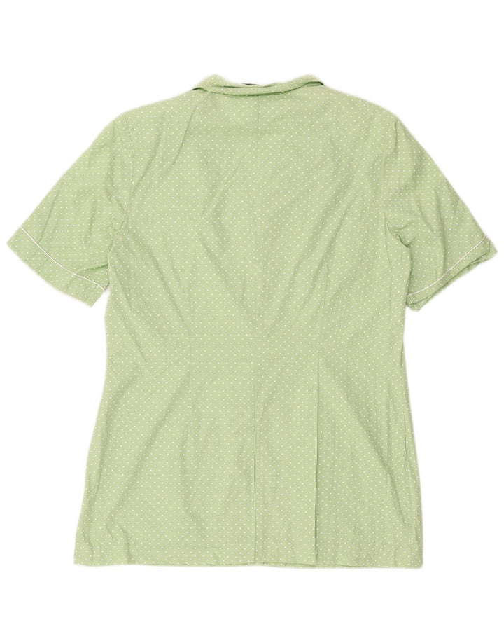 Conjunto feminino de 2 peças Mario Rosella EU 40 algodão com bolinhas verdes médias