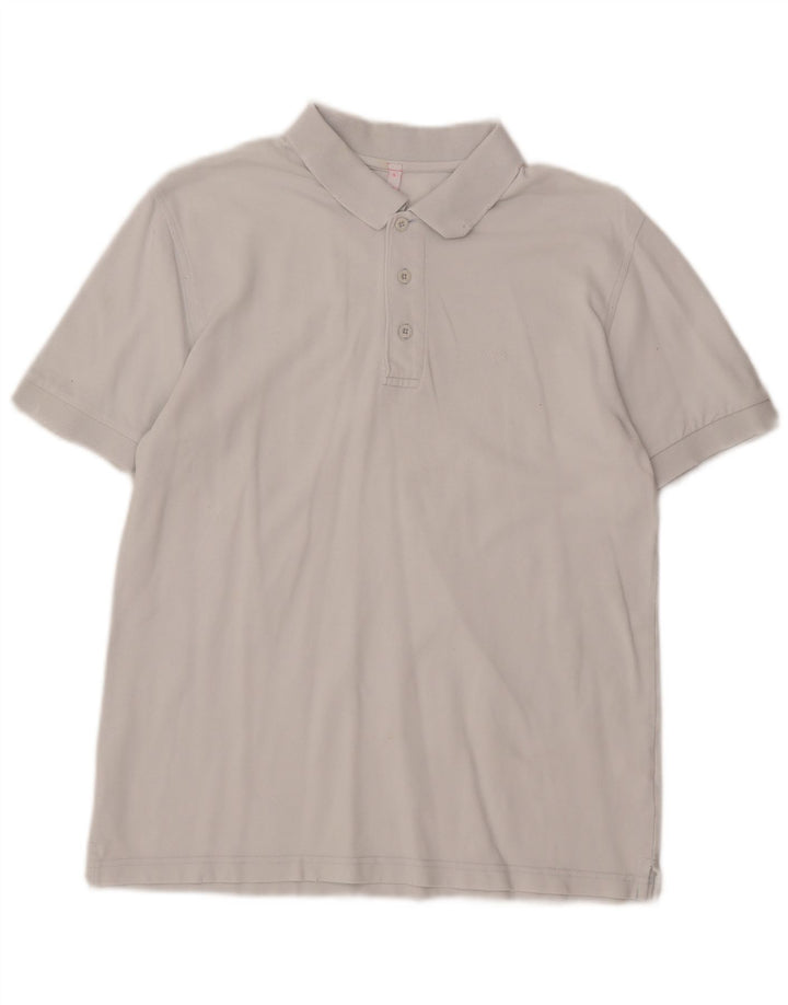 SUN68 Mens Polo Shirt Large White Cotton