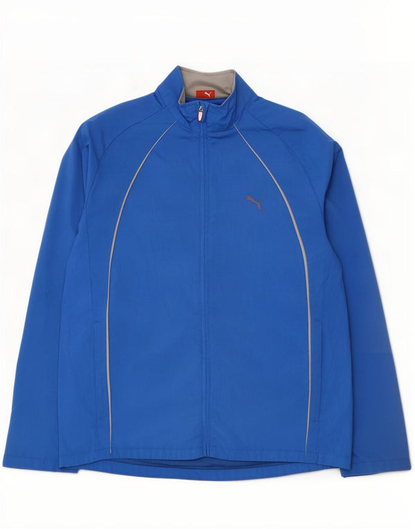 Puma Mens Tracksuit Top Jaqueta Poliéster Azul Médio