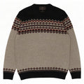 Suéter masculino Marks & Spencer com gola redonda cinza médio Fair Isle