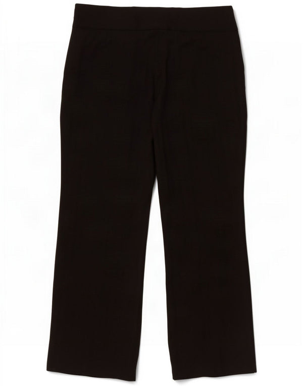 Marks & Spencer Calças casuais femininas de cintura alta UK 14 Grande W32 L28 Preto