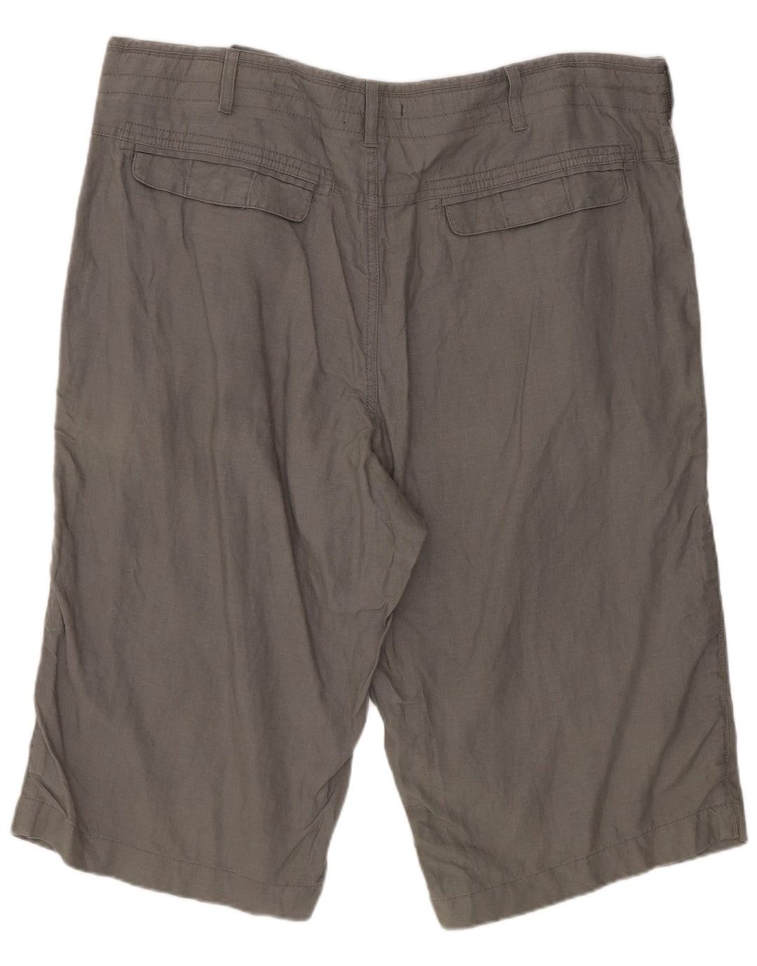 Shorts Chino Masculino Marks & Spencer W38 XL Linho Cinza