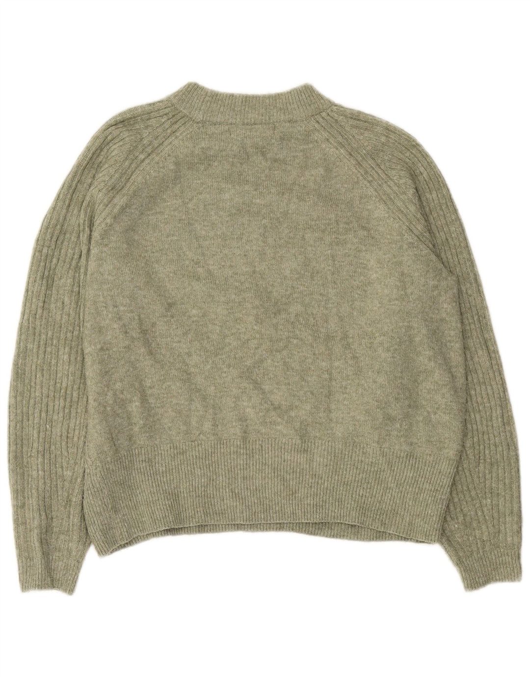 Suéter feminino Marks & Spencer com gola tartaruga Reino Unido 14 verde médio