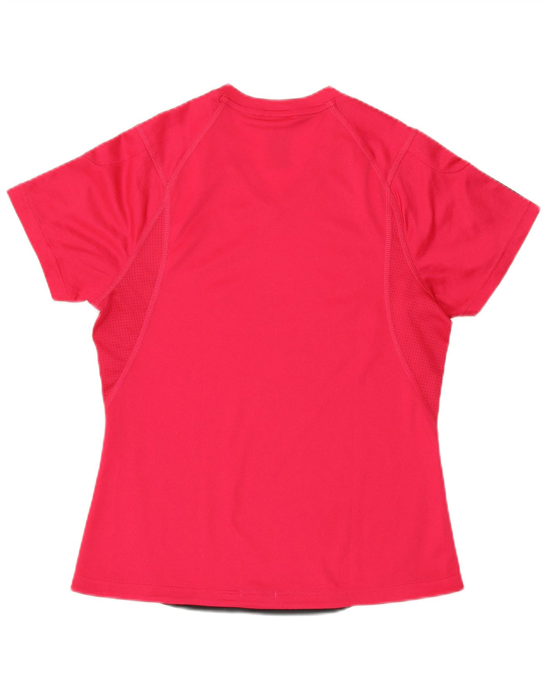 ADIDAS Womens Climacool T-Shirt Top UK 12 Médio Rosa Poliéster