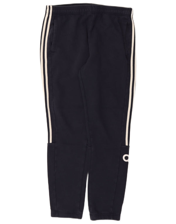 Calça de treino masculina Adidas Graphic grande algodão azul marinho