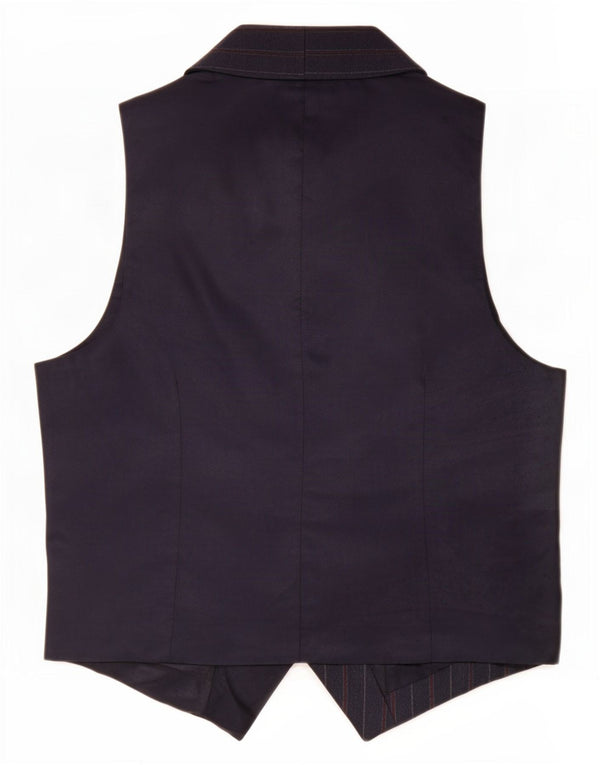 Colete masculino vintage IT 50 grande listra azul marinho