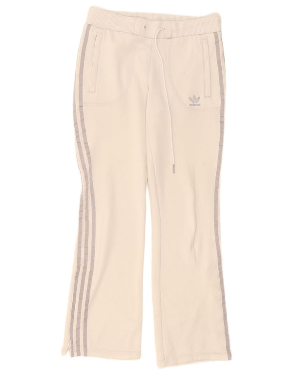 Calça de treino feminina Adidas EU 36 pequena poliéster branco