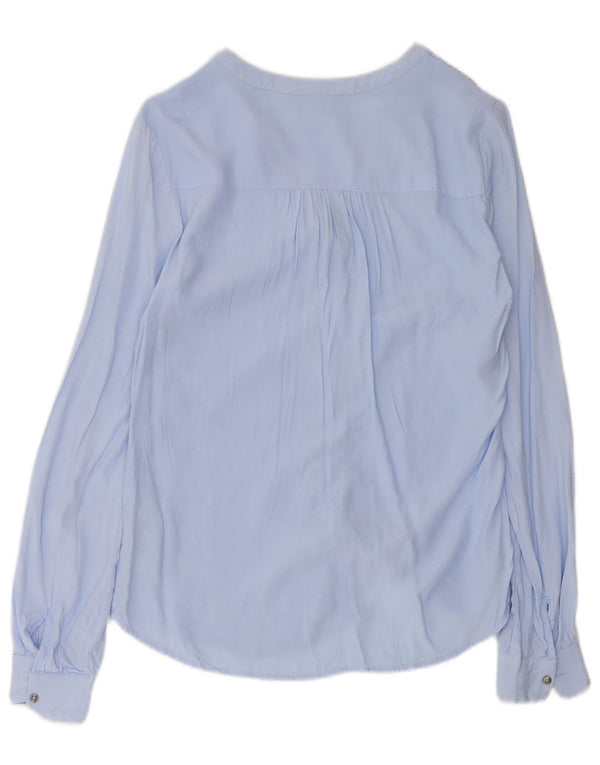 Blusa feminina Tommy Hilfiger EUA 4 pequena viscose azul