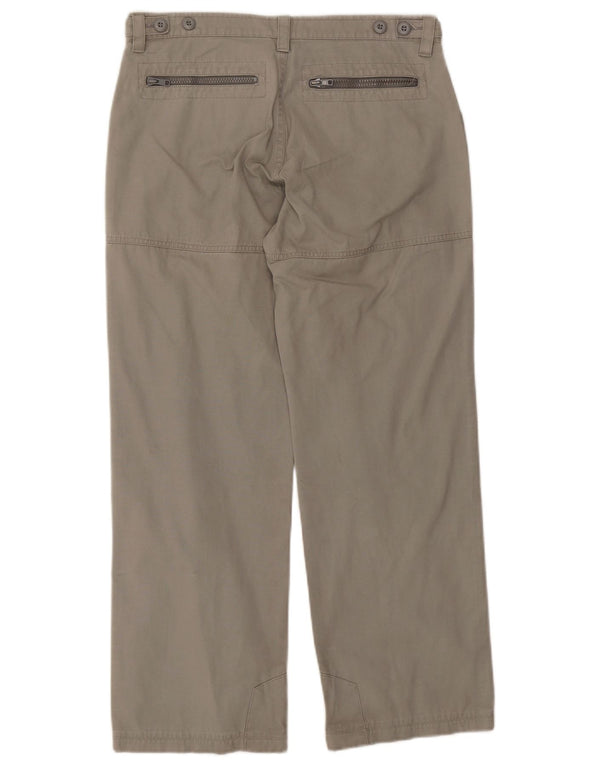 Calça Wrangler masculina reta cargo W32 L28 algodão cinza