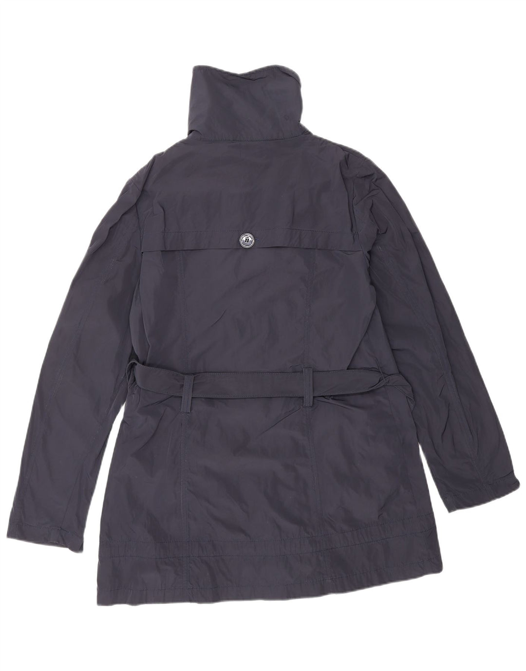 Casaco impermeável feminino ARMANI JEANS US 6 poliéster azul marinho médio