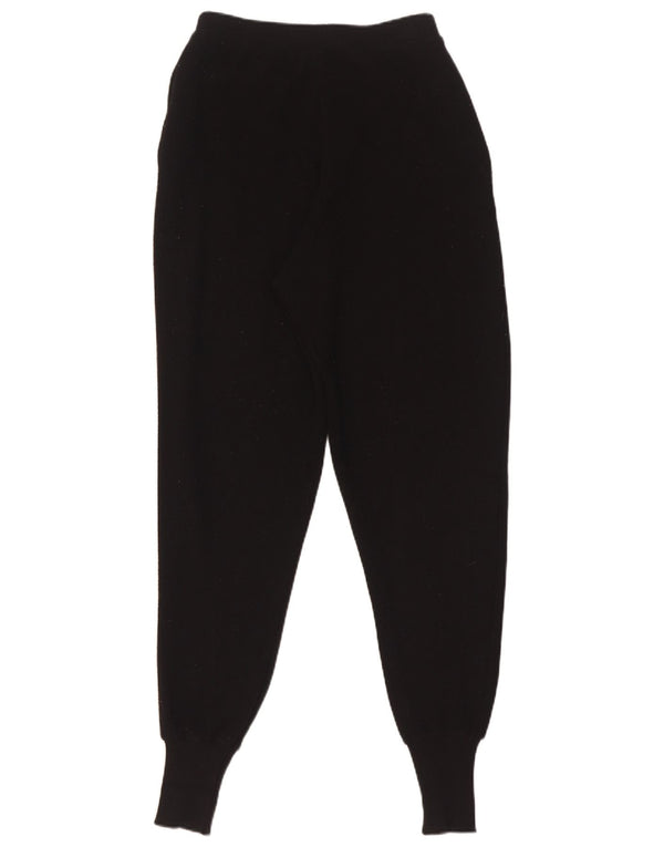 Zara Calça feminina de malha de malha Joggers UK 10 pequena preta