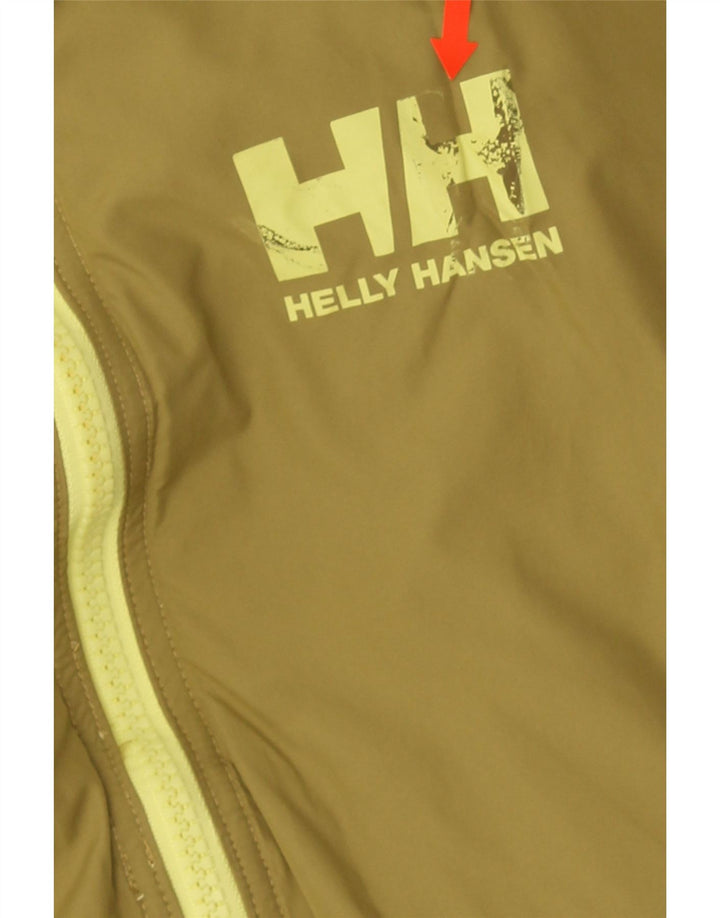 Helly Hansen Jaqueta feminina acolchoada com corte gráfico UK 14 Médio Caqui
