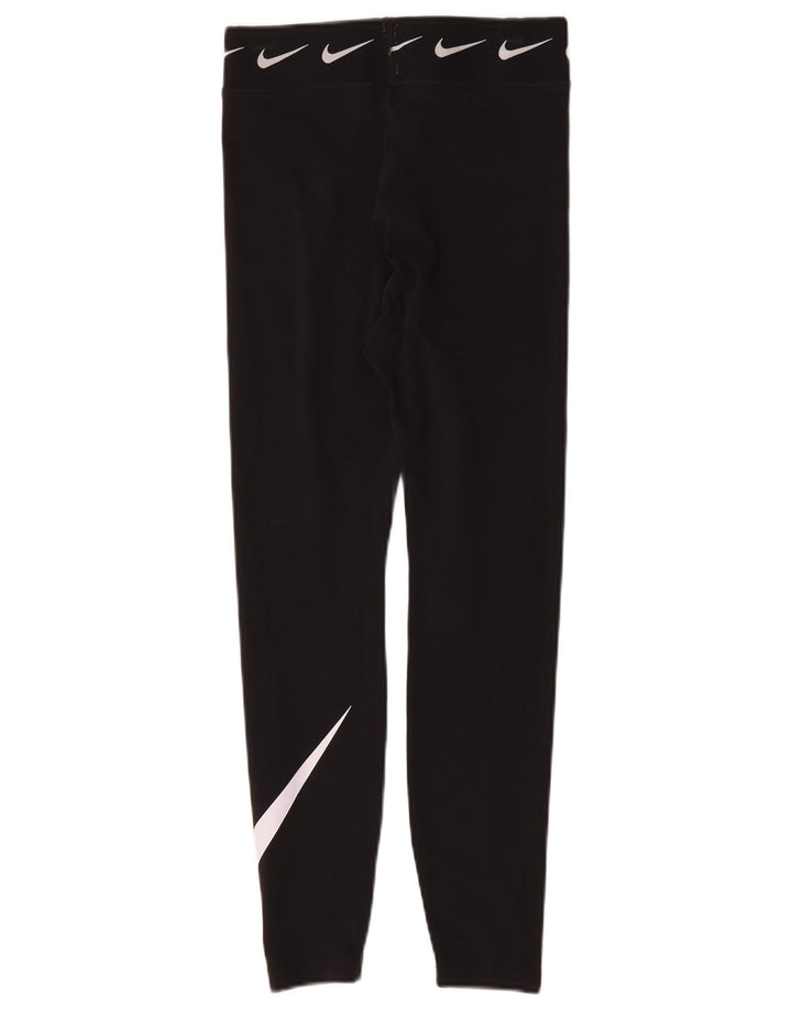 Leggings Nike Femininas Graphic UK 8 Pequenas Algodão Preto