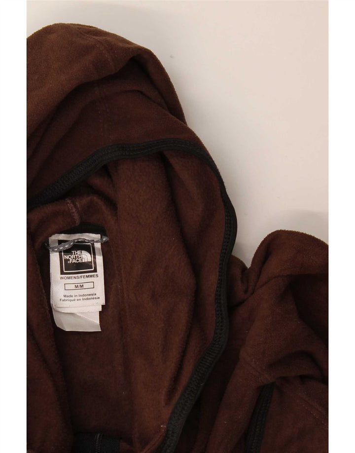 Jaqueta de lã com capuz feminina The North Face UK 12 poliéster marrom médio