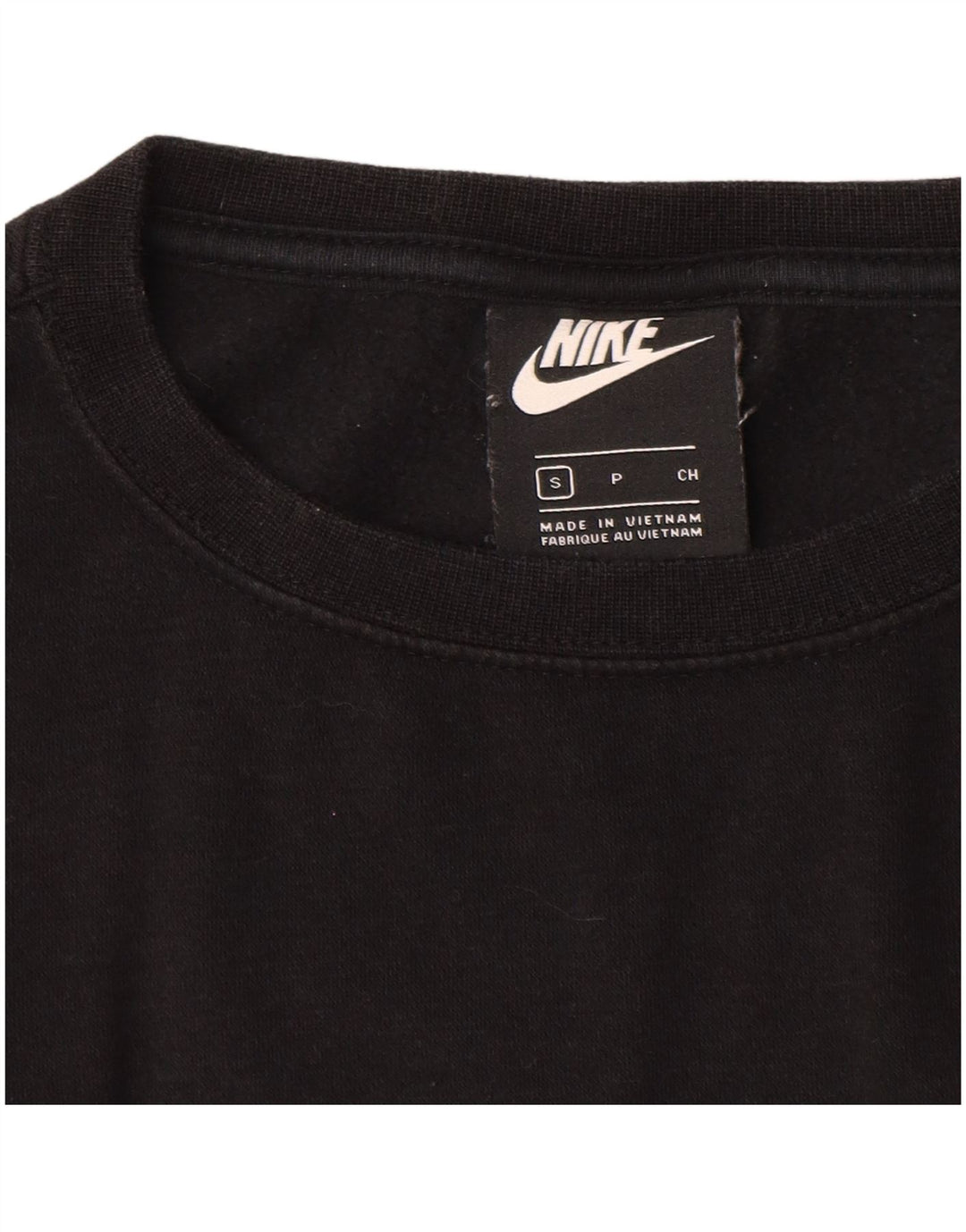 NIKE feminino oversized gráfico moletom jumper UK 10 pequeno preto
