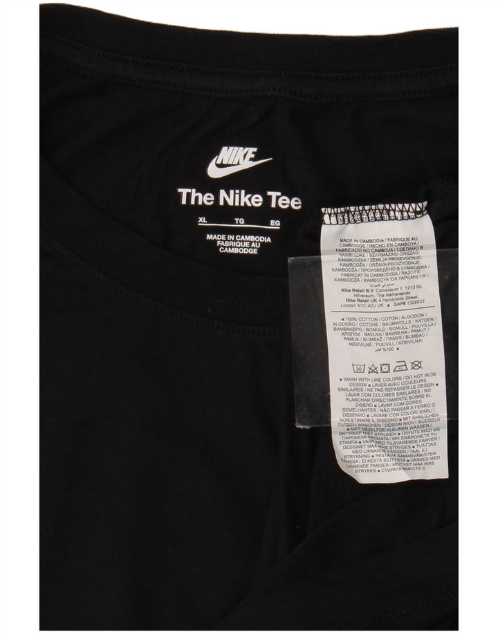 Nike Masculino Top Manga Longa XL Preto Algodão