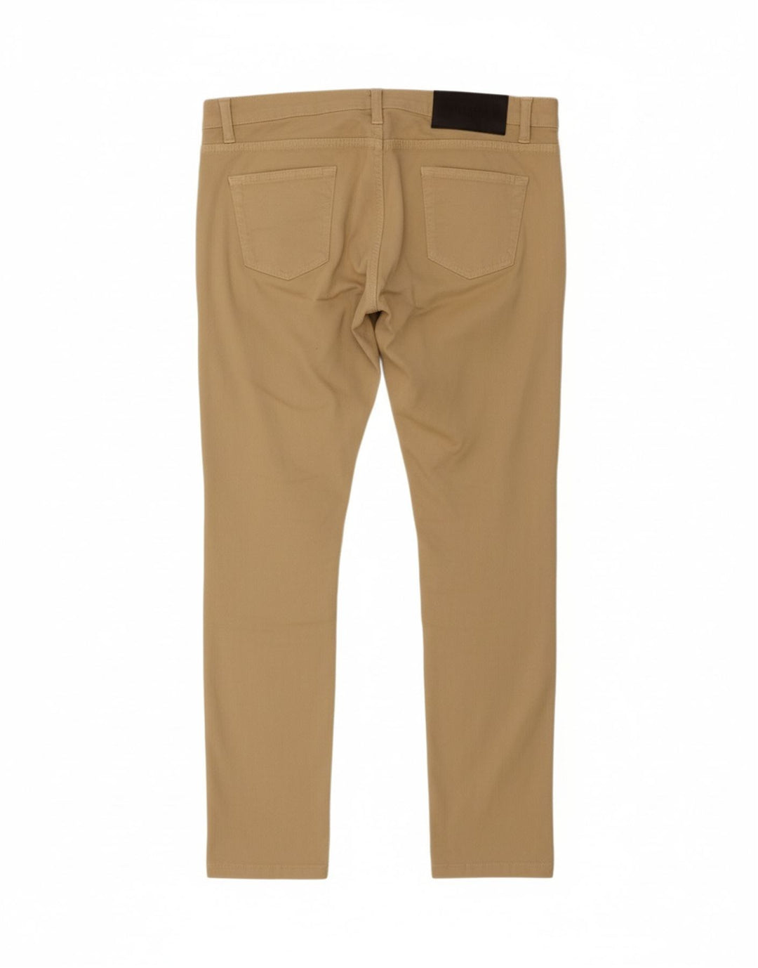 TRUSSARDI Womens Slim Casual Trousers W32 L29 Beige Cotton Vintage Trussardi and Second-Hand Trussardi from Messina Hembry 