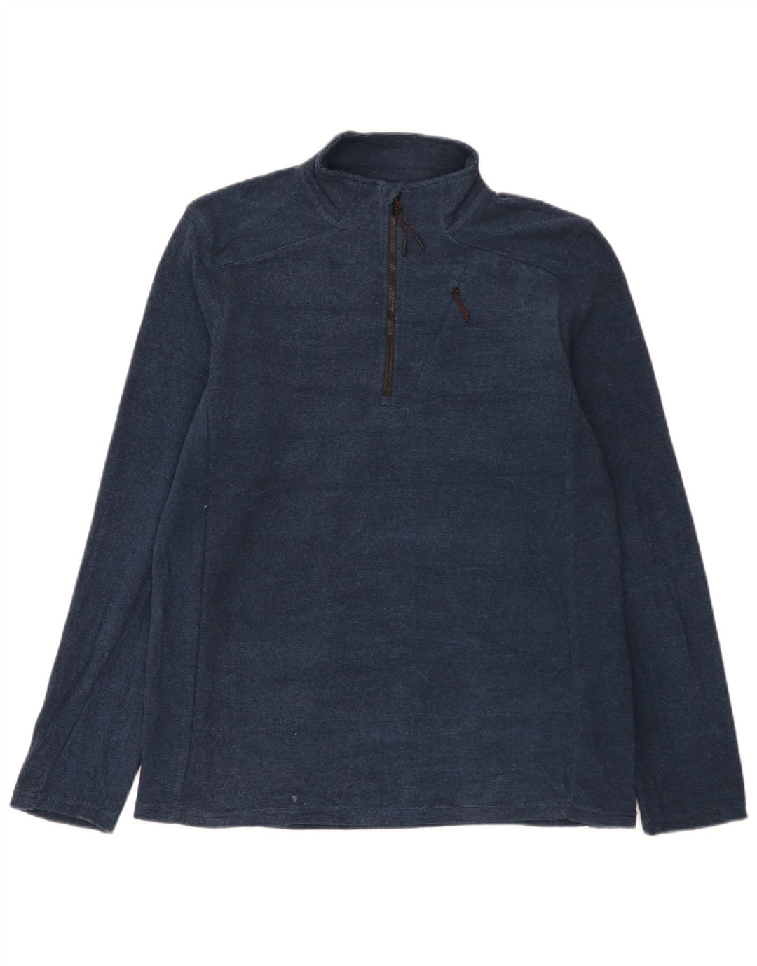 Moletom masculino Mountain Warehouse com zíper e gola alta azul marinho salpicado