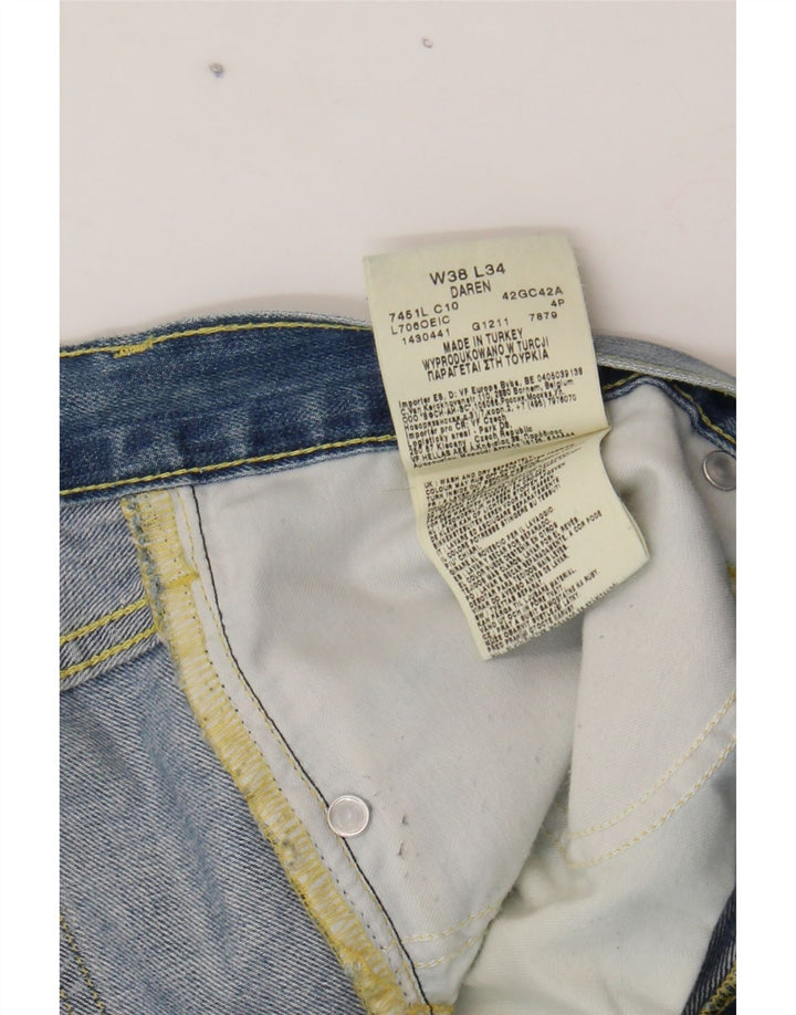 LEE Mens Daren Straight Jeans W38 L31 Blue Cotton Vintage Lee and Second-Hand Lee from Messina Hembry 