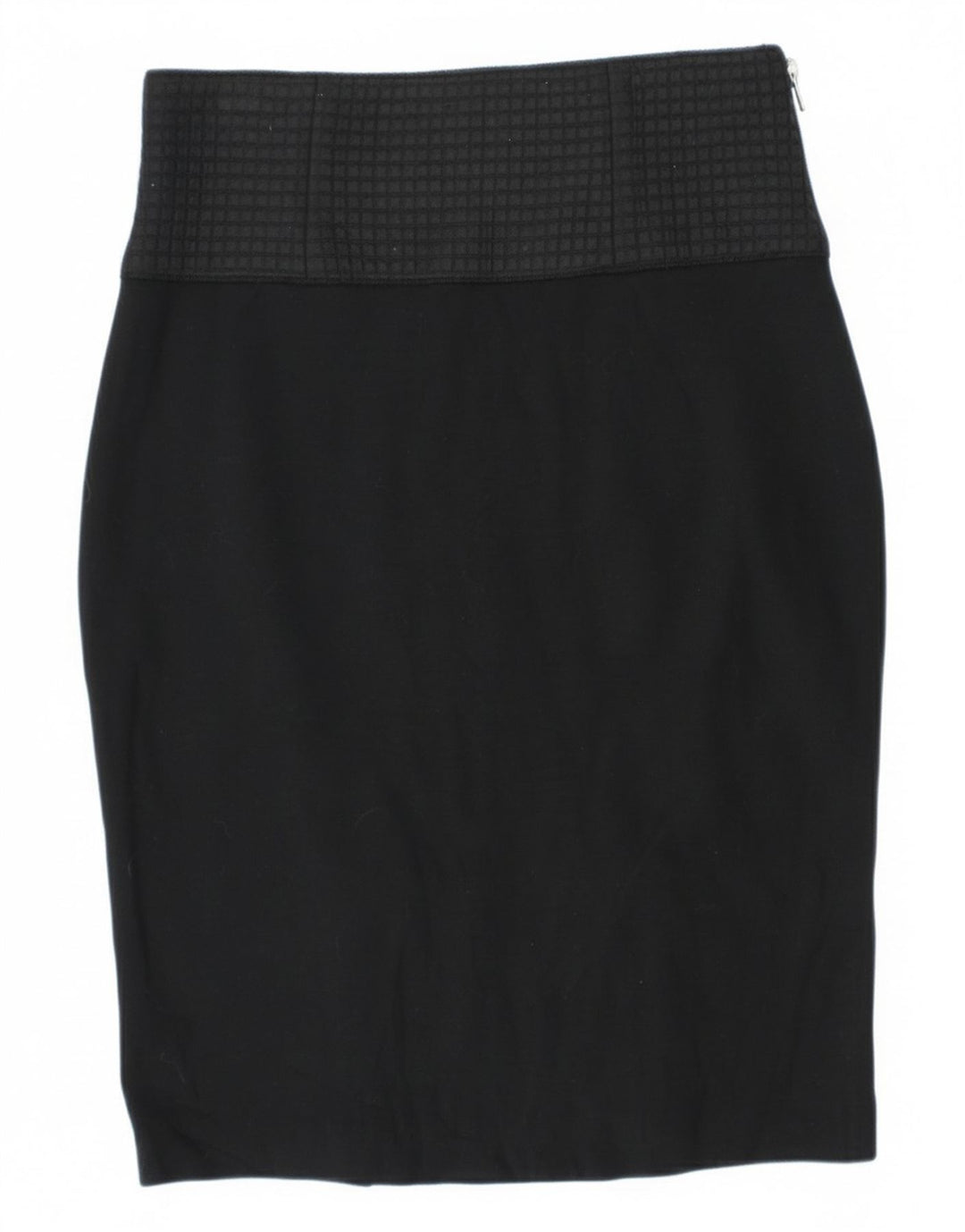 Saia lápis feminina Pinko Reino Unido 12 médio W28 viscose preta