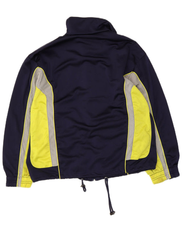 Diadora Mens Tracksuit Top Jacket UK 32 2XS Azul Marinho Colourblock Poliéster