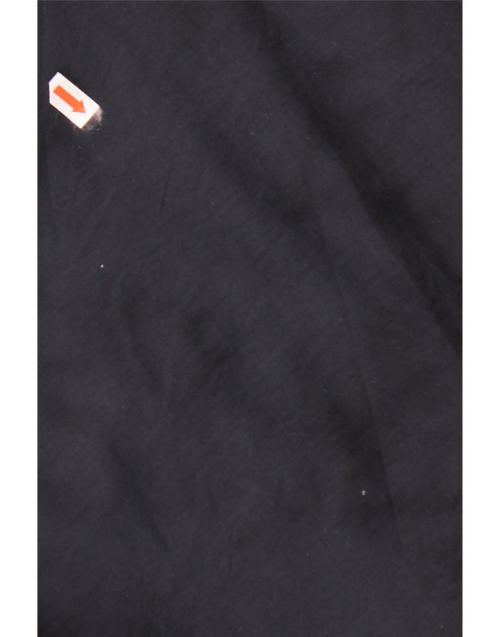 Jaqueta corta-vento masculina VINTAGE UK 44 2XL algodão azul marinho