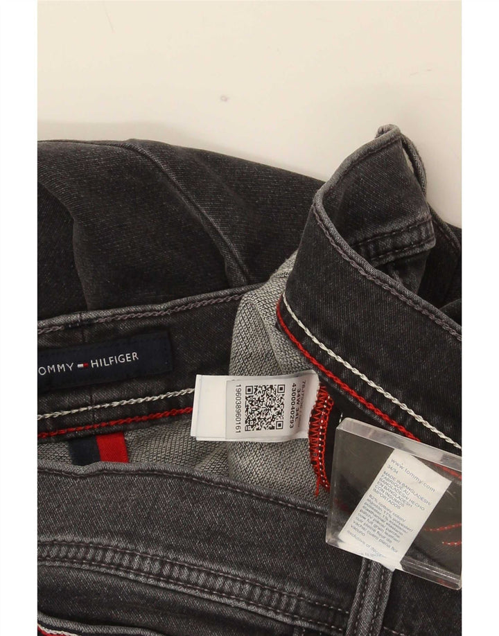 Tommy Hilfiger Masculino Slim Jeans W34 L34 Cinza Algodão