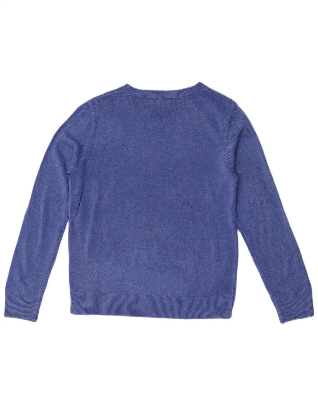 Suéter feminino Marks & Spencer com gola canoa Reino Unido 12 azul médio