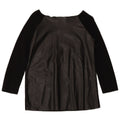 Top feminino ZARA com manga 3/4 e ombro de fora Reino Unido 10 pequeno preto