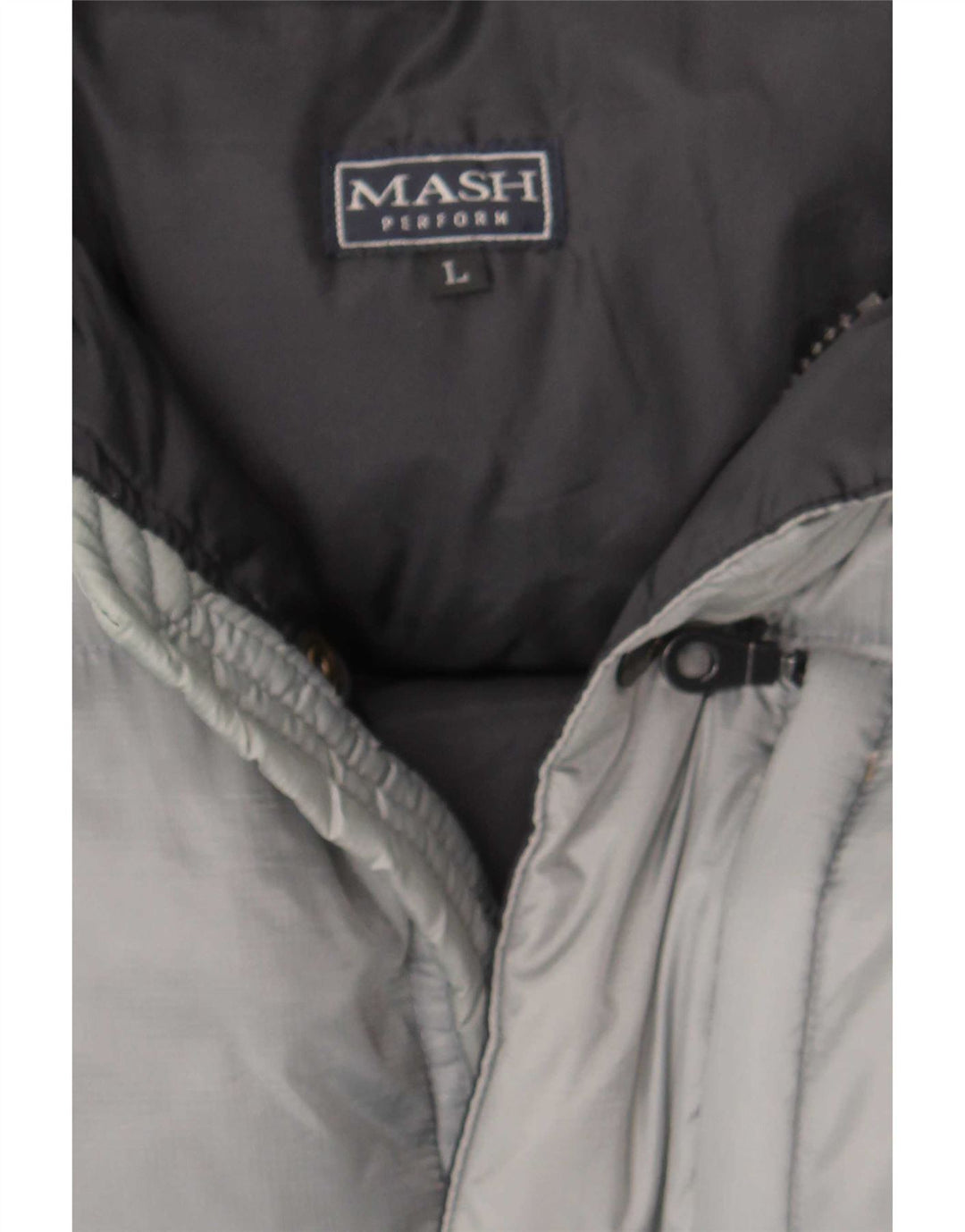 Jaqueta masculina acolchoada com capuz Mash UK 40 grande cinza