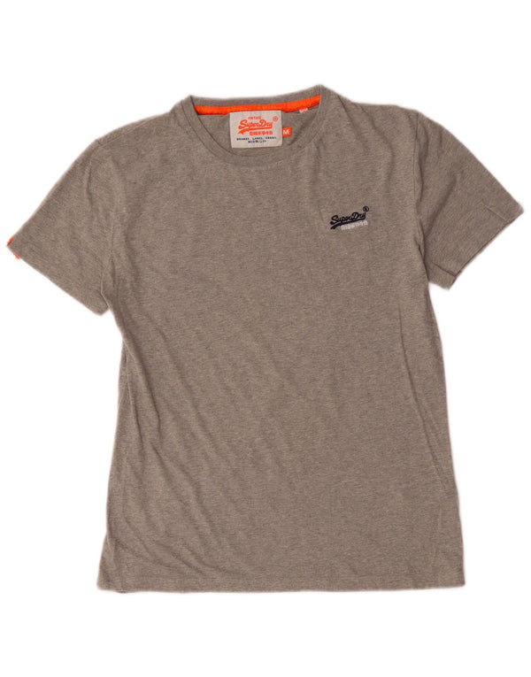 Camiseta masculina Superdry Top cinza médio algodão