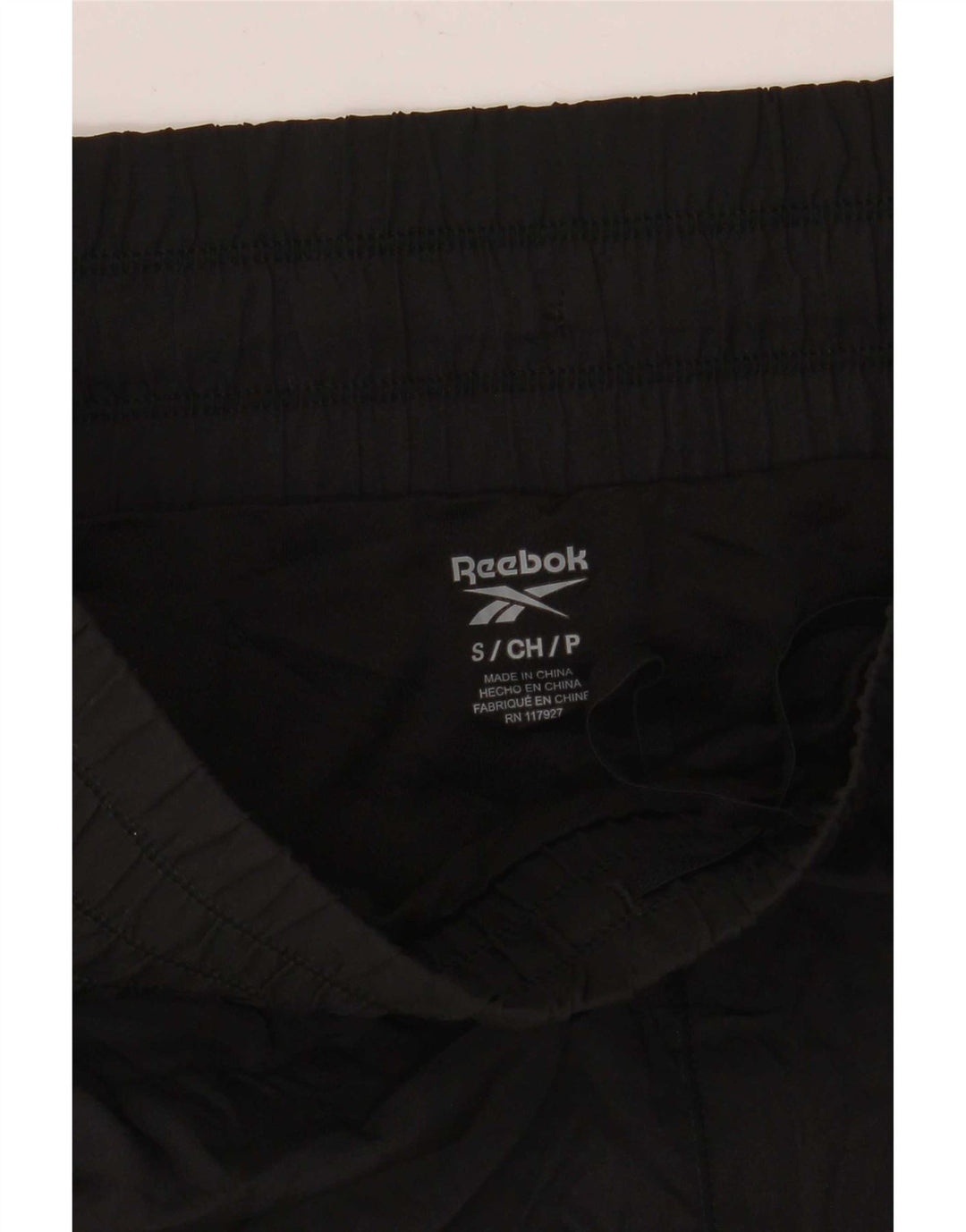 Shorts esportivos femininos Reebok UK 10 pequeno poliéster preto