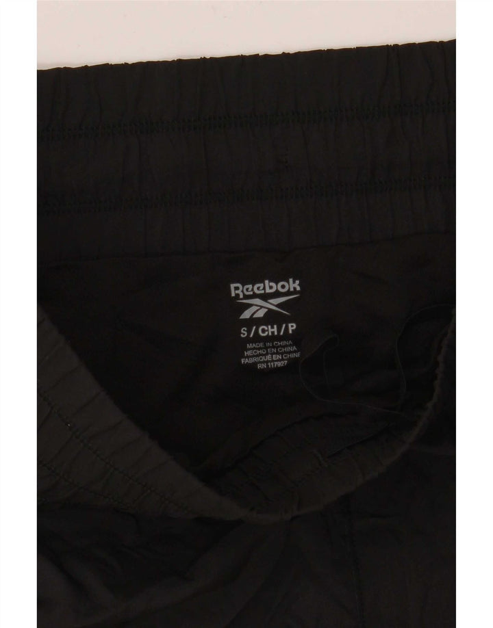 Shorts esportivos femininos Reebok UK 10 pequeno poliéster preto