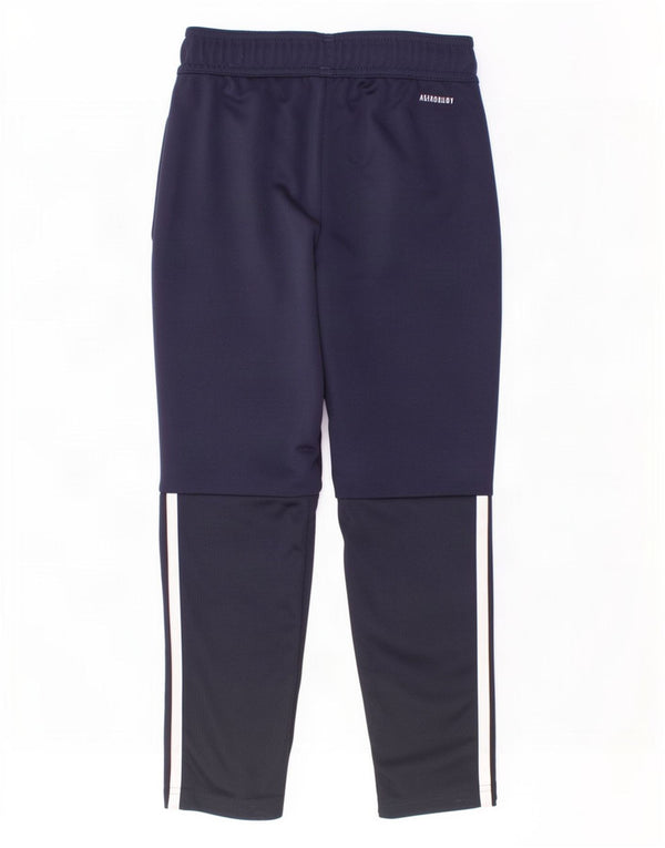 Calças de treino Adidas Boys Aeroready 7-8 anos azul marinho poliéster