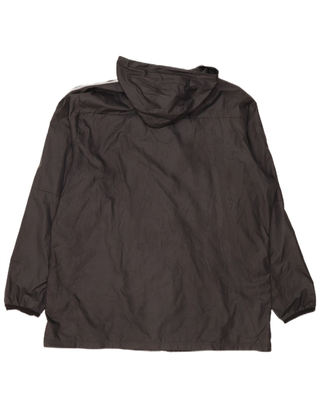 Jaqueta de chuva masculina Nike com capuz UK 44 2XL poliéster preto