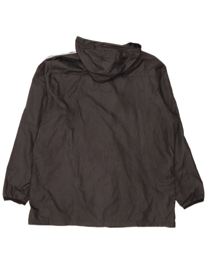 Jaqueta de chuva masculina Nike com capuz UK 44 2XL poliéster preto