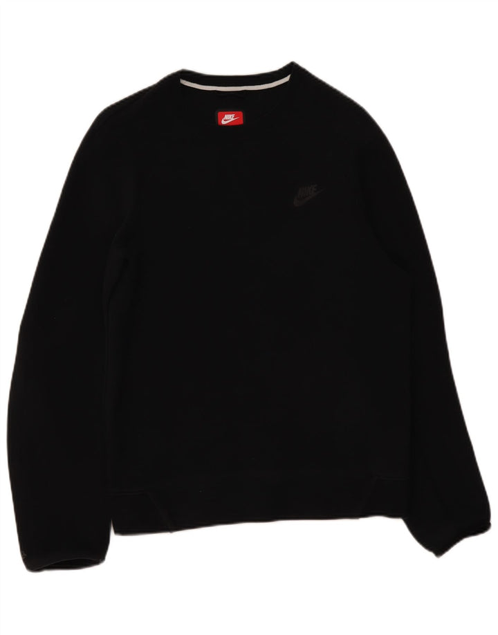 Nike moletom masculino jumper pequeno algodão preto